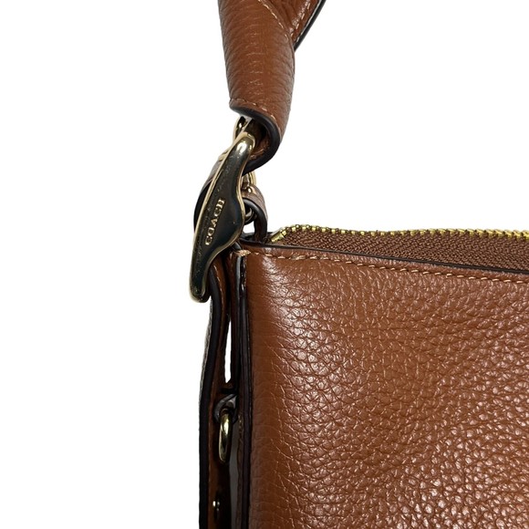 Coach Val Duffle With Refined Pebble Leather In Redwood Retail $398 NWOT - Picture 11 of 15